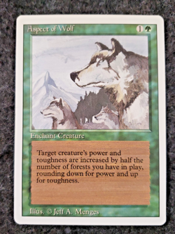Aspect of Wolf MTG - Revised Edition Vintage Magic The Gathering Mint (DS3D1K6) - Image 1