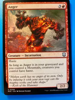 MTG 1x Anger # 208 Commander Modern Horizons 3 Magic the Gathering Card x1 NM - Image 1