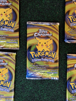 ((( 5 ))) 2000 Pokemon Topps Chrome Series 1 Sealed Booster Packs - Image 4
