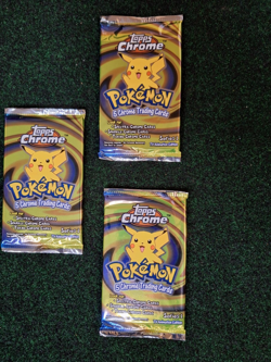 ((( 5 ))) 2000 Pokemon Topps Chrome Series 1 Sealed Booster Packs - Image 5