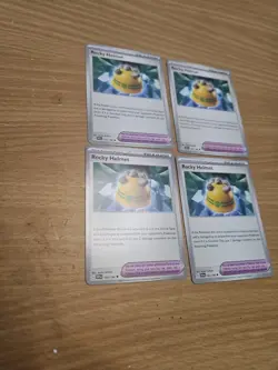 4x Rocky Helmet 193/198 Scarlet & Violet Base Pokemon TCG - Trainer Playset - Image 2