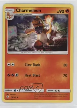 Charmeleon Pokemon Sun & Moon Burning Shadows #19 - Image 1