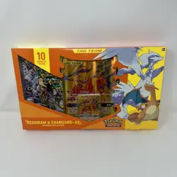 Pokemon TCG Reshiram & Charizard GX Premium Collection Box New/Factory Sealed - Image 1