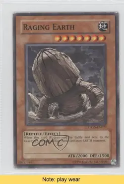 Raging Earth Unlimited YuGiOh Strike of the Neos #STON-EN027 2007 READ 0b5 - Image 1
