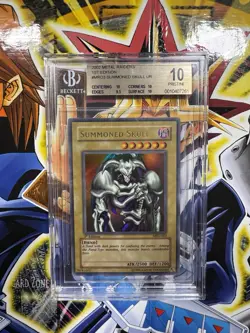 Yugioh - SUMMONED SKULL 1st ED - BGS 10 PRISTINE (MRD-003) Metal Raiders 2002 - Image 1