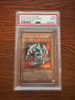2002 Yugioh Blue Eyes Toon Dragon MRL-000 PSA2 - Image 1