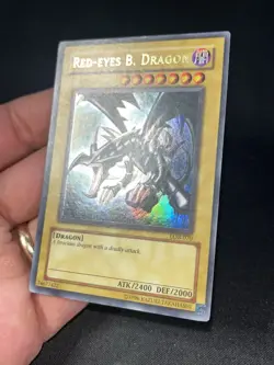 Yugioh Red Eyes Black Dragon LOB-070 Unlimited Original Print - Image 2