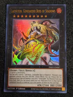 Yugioh Laevatein, Generaider Boss of Shadows PHHY-EN047 Ultra Rare 1st Ed VLP - Image 1