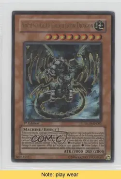 Ancient Gear Gadjiltron Dragon 1st Ed. YuGiOh Machine Re-Volt Structure Deck 0sj - Image 1