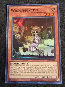OP25-EN006 Wightprincess Super Rare Unlimited Edition NM Yugioh Card - Image 1