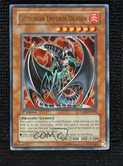 UR - Chthonian Emperor Dragon 1st Ed. YuGiOh Tactical Evolution #TAEV-EN019 2007 - Image 1