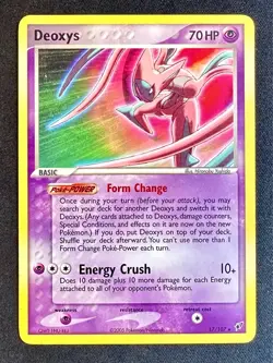 Deoxys 17/107 2005 EX Deoxys Set Pokemon Card Nintendo Non Holo Rare - VLP - Image 1