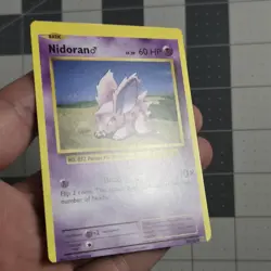 Nidoran Miscut Error Evolutions Pokemon Card 43/108 - Image 2