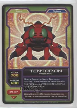 2005 Digimon - Digital Monsters Collectible Card Game Tentomon #DM-107 - Image 1
