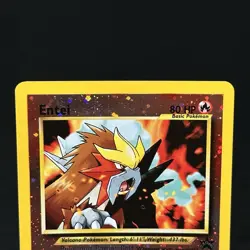 Pokemon TCG Card WoTC Entei Black Star Promo 34 Reverse Holo SWIRL 2001 - P2 - Image 3