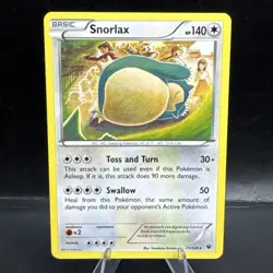 Snorlax 77/124 LP Fates Collide English Pokemon Card TCG - Image 1