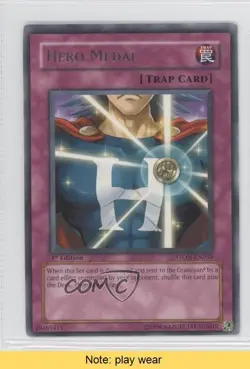 Hero Medal (Rare) 1st Ed. YuGiOh Strike of the Neos #STON-EN050 2007 READ a1w - Image 1