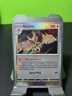 Pokemon TCG Prismatic Evolutions Noctowl Card 078/131 Master Ball Textured - Image 1