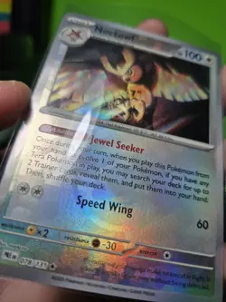 Pokemon TCG Prismatic Evolutions Noctowl Card 078/131 Master Ball Textured - Image 3
