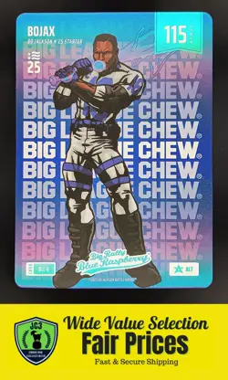 2025 BoBA NSCC 2025 Big League Chew Big Rally Blue Raspberry Bojax #BLC-6 Card - Image 1