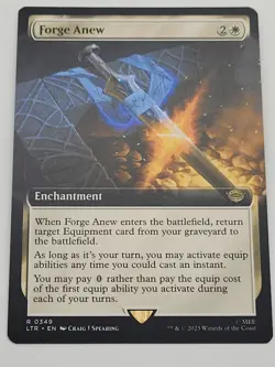 Forge Anew (Extended Art) #349 (NM) Lord of the Rings LTR Magic MTG - Image 1