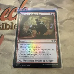 MTG Untimely Malfunction Duskmourn: House of Horror Foil #0161 - Image 1