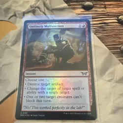 MTG Untimely Malfunction Duskmourn: House of Horror Foil #0161 - Image 2