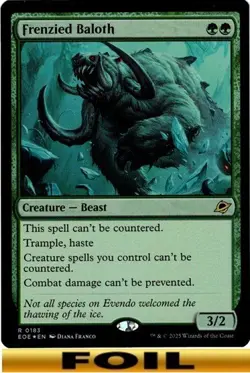 1x - Frenzied Baloth - FOIL - Edge of Eternities - NM MTG - Image 1