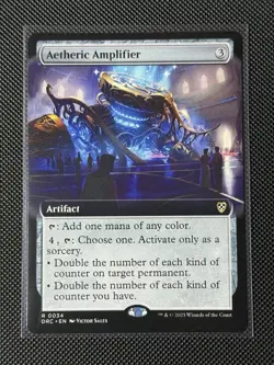 MTG Aetherdrift Commander Aetheric Amplifier Artifact RARE REGULAR #0034 - Image 1