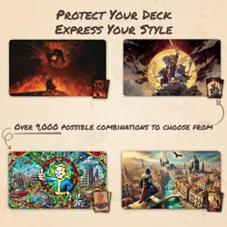 Dragon Blast Playmat Stitched Edge TCG Mat for MTG YuGiOh Card Game Accessory - Image 2