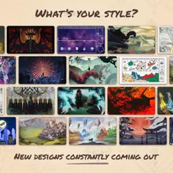 Dragon Blast Playmat Stitched Edge TCG Mat for MTG YuGiOh Card Game Accessory - Image 3
