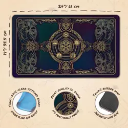 Dragon Blast Playmat Stitched Edge TCG Mat for MTG YuGiOh Card Game Accessory - Image 5