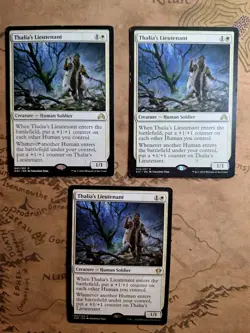 3X MTG Thalia's Lieutenant Shadows Over Innistrad Commander 2020 Rare LP - Image 3