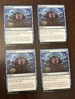 MTG 4x Magic The Gathering - Double Masters - Brainstorm - Playset - Image 1