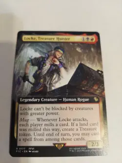 Locke, Treasure Hunter Extended Art FIC 0177 NM MTG Magic Regular - Image 1