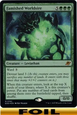 1x - Famished Worldsire - FOIL - Edge of Eternities - NM MTG - Image 1