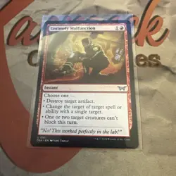 MTG Untimely Malfunction Duskmourn: House of Horror Regular #0161 - Image 1