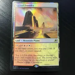 Sacred Foundry Rare Foil MTG Edge Of Eternities #256 NM - Image 1