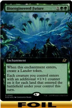1x - Bioengineered Future - FOIL EXTENDED ART - Edge of Eternities - NM MTG - Image 1