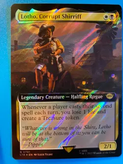 MTG 1x FOIL EXTENDED Lotho, Corrupt Shirriff 781 Lord of the Rings Magic x1 NM - Image 1