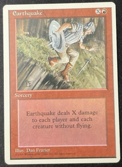 Earthquake 4th Edition 1995 - Near Mint - Vintage MTG Magic The Gathering - Image 1