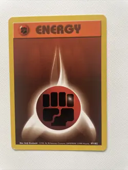 Fighting Energy 97/102 Base Set Near Mint 1999 Pokemon - Image 1