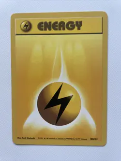 Lightning Energy 100/102 Base Set Near Mint 1999 Pokemon - Image 1