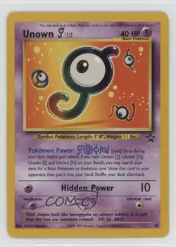 Unown (J) Pokemon WOTC Black Star #38 1999 - Image 1