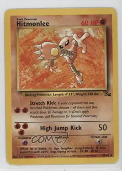 Hitmonlee Pokemon Fossil #22 1999 - Image 1
