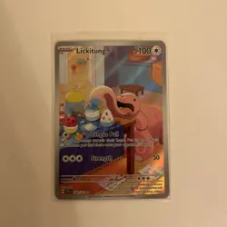 Pokemon TCG Card Lickitung 180/162 Temporal Forces Illustration Rare Full Art NM - Image 1