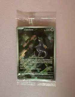 MEWTWO SVP 052 Scarlet Violet 151 Promo Illustration Rare Pokemon Card SEALED - Image 3