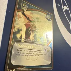 Sakura's Decision Ultra Rare LP 1st Edition 3 Dots Naruto CCG Card - Image 2