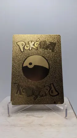 Nintendo Pokemon Pikachu Cosplay Mega Sableye Gold Foil Metal Holo Fan Art Card - Image 2