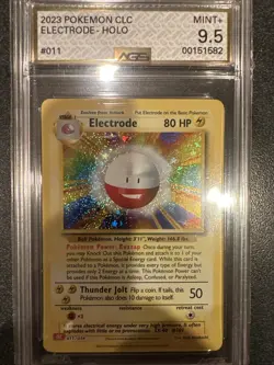 Pokemon 2023 Classic Collection Electrode Holo Card 011/034 CLC Promo AGS 9.5 - Image 2
